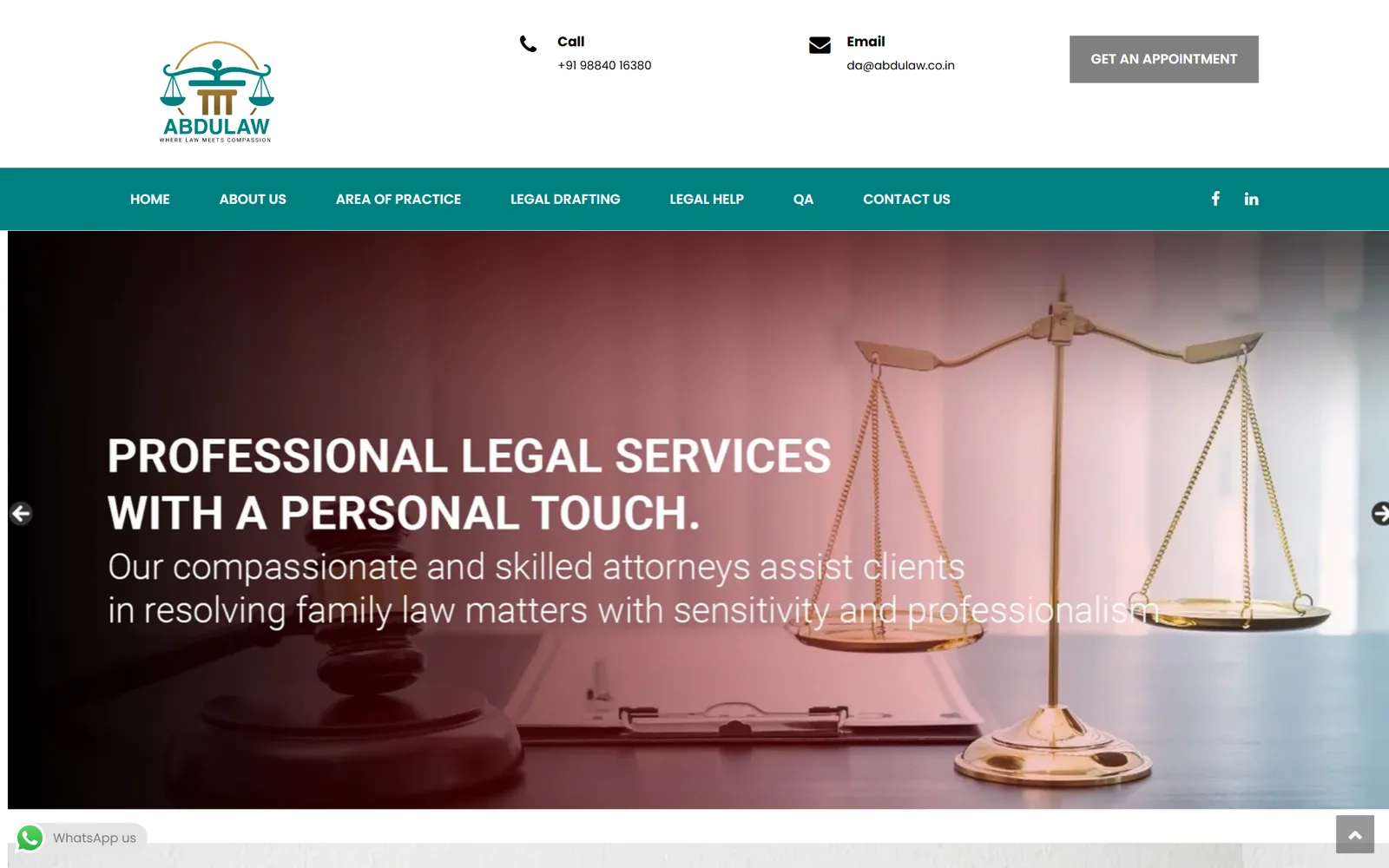 Abdulaw & Co website homepage